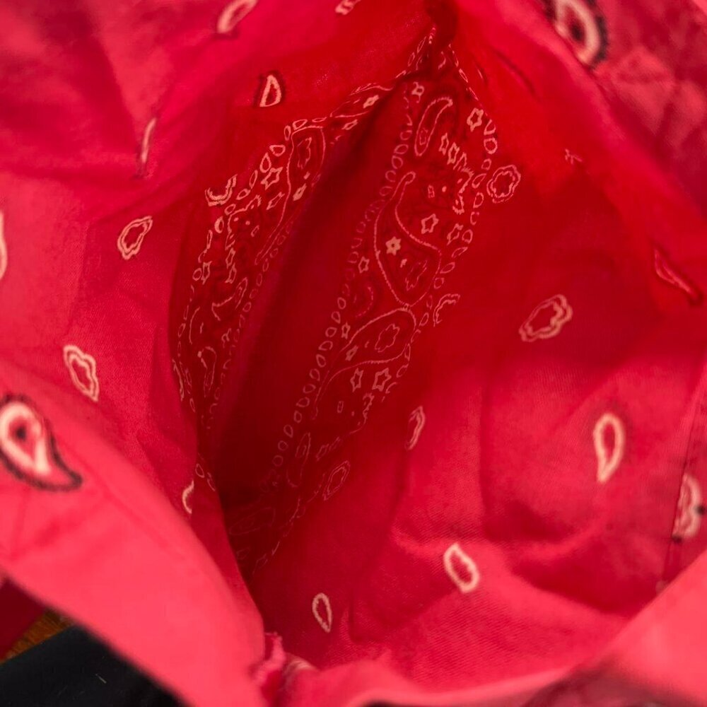 Paisley red Bandana mini tote bag - Picture 3 of 3